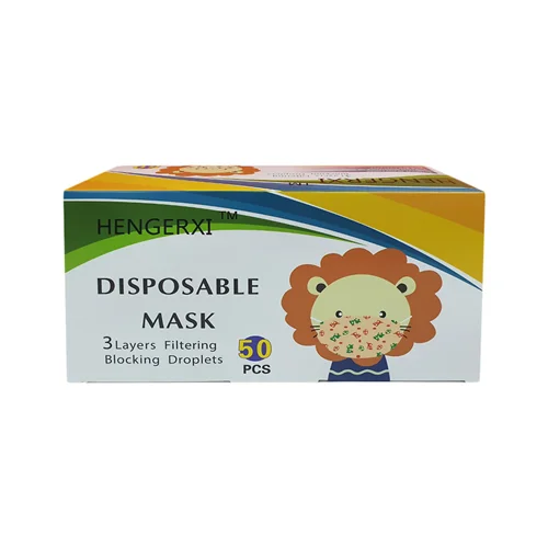 ماسک سه لایه کودک وارداتی بسته 50 عددی (2 پک 25 وکیوم شده)تضمین اصالت و کیفیت